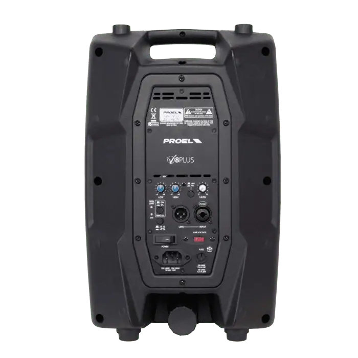 Cassa acustica professionale PROEL V8PLUS diffusore attivo a 2 vie Bi amplificato 3
