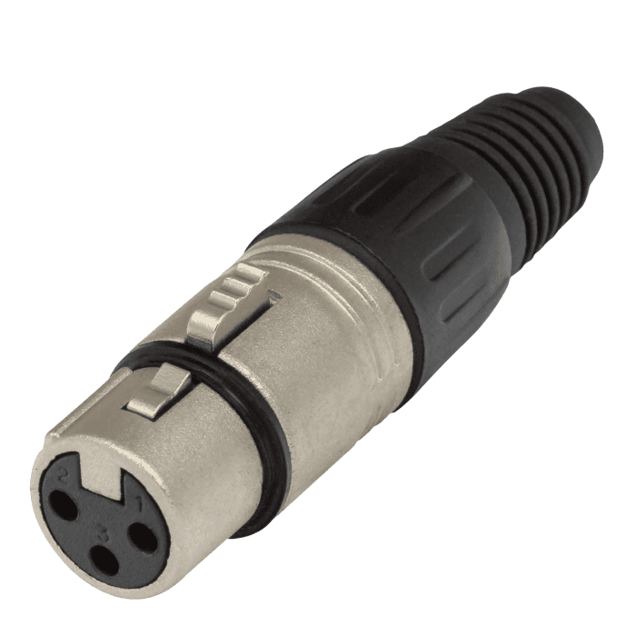 Connettore Volante Femmina PROEL XLR3FV a 3 poli per connessione Audio e Video
