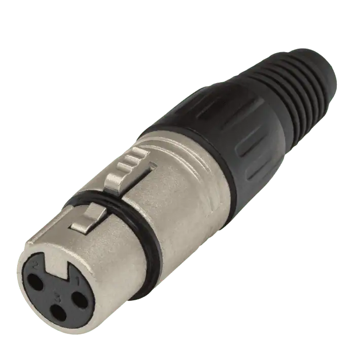 Connettore Volante Femmina PROEL XLR3FV a 3 poli per connessione Audio e Video