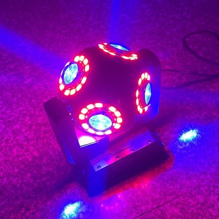 Mini Testa Mobile PLANET BALL Beam LED RGBW 100W chic - immagine 7