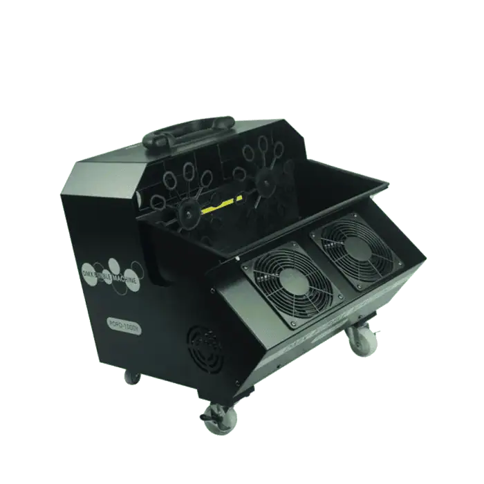 Macchina delle Bolle DJPOWER POPO 1000Y Bubble Machine con doppia Ventola e controllo Wireless 1