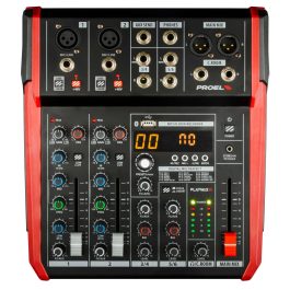 Mixer compatto PROEL PLAYMIX6 a 6 canali con lettore MP3 e Bluetooth