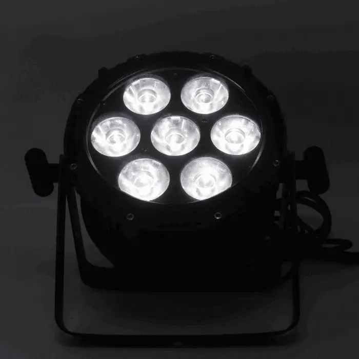 Par LED 7X20 RGBW IP65 150W Alimentazione Schuko NLIGHTING 5
