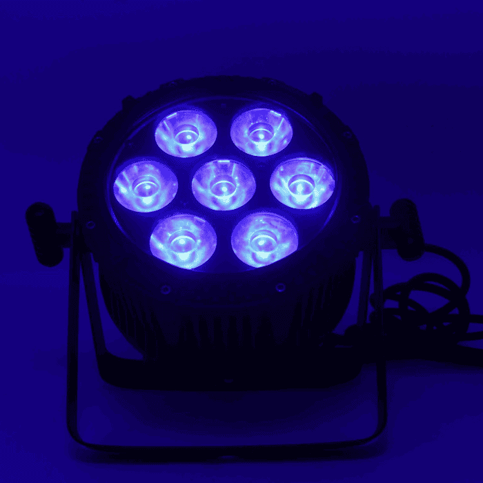 Par LED 7X20 RGBW IP65 150W Alimentazione Schuko NLIGHTING 6