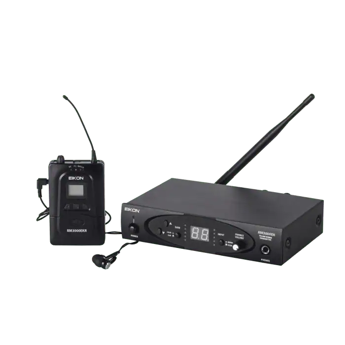 Sistema Radiomicrofono EIKON RM3000EK con Trasmettitore e Auricolari