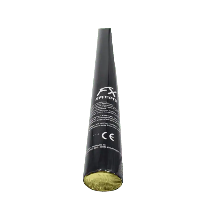Tubo cannone spara coriandoli elettrico VUOTO monouso da 80cm 1