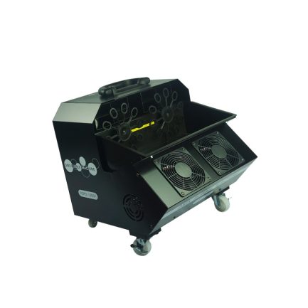 Macchina delle Bolle DJPOWER POPO-1000Y Bubble Machine con doppia Ventola e controllo Wireless - immagine 2