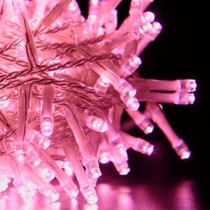 Catena Luminosa di Natale a 500 LED con 8 giochi di Luce per uso Interno/Esterno (Luce Rosa) - immagine 2