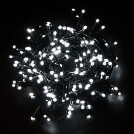 Catena Luminosa di Natale a 200 LED con 8 giochi di Luce per uso Interno/Esterno (Luce Bianca)