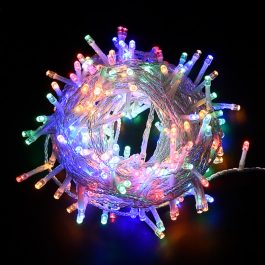 Catena Luminosa di Natale a 300 LED con 8 giochi di Luce per uso Interno/Esterno (Luce Multicolore)