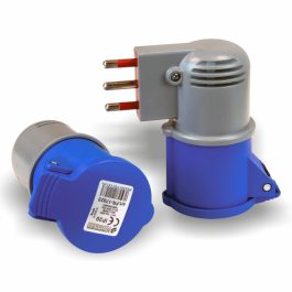 Spina adattatore FR-17031 a 3P 16A IP20 per utilizzo industriale e domestico rotante