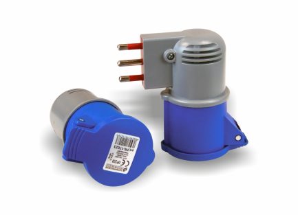 Spina adattatore FR-17031 a 3P 16A IP20 per utilizzo industriale e domestico rotante