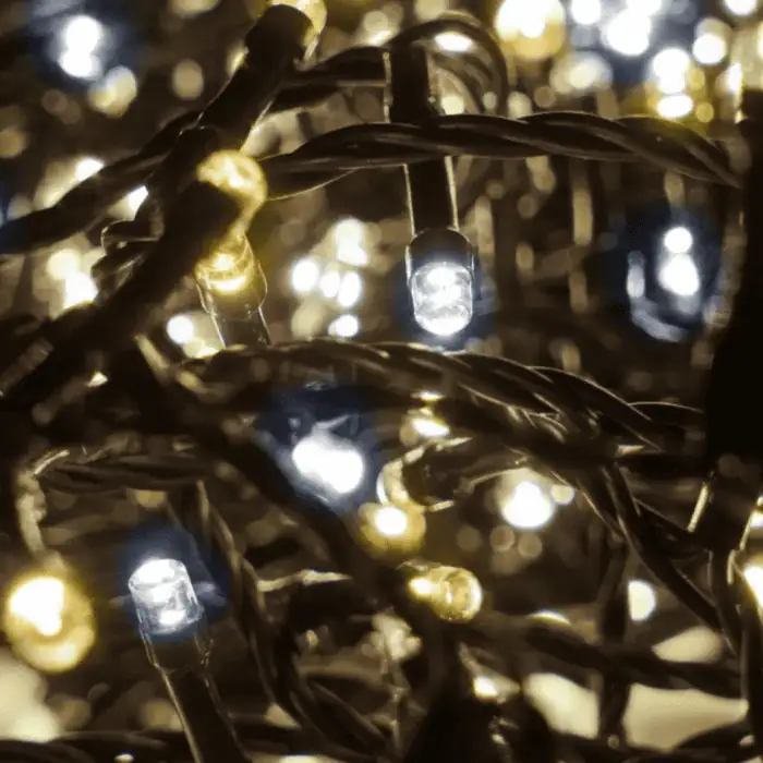 Catena Luminosa Di Natale A 500 LED 8 Giochi Di Luce Per Decorazioni Interno E Esterno Luce Calda E Fredda 2
