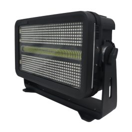 Baule FlightCase 4 Accecatori Stormy Waterproof IP65 1500W RGBW con Tubo LED centrale luce fredda WISDOM