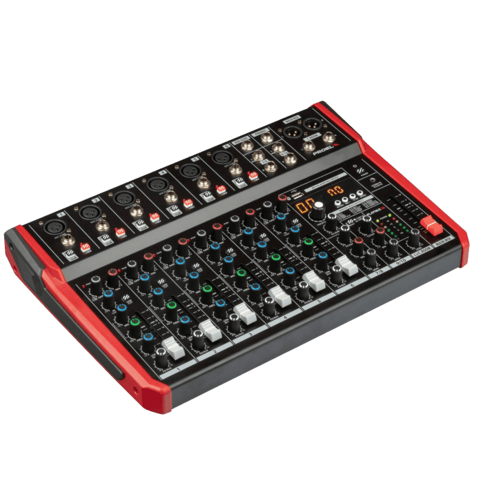 Mixer compatto PROEL PLAYMIX10 a 10 canali con lettore MP3 e Bluetooth 1