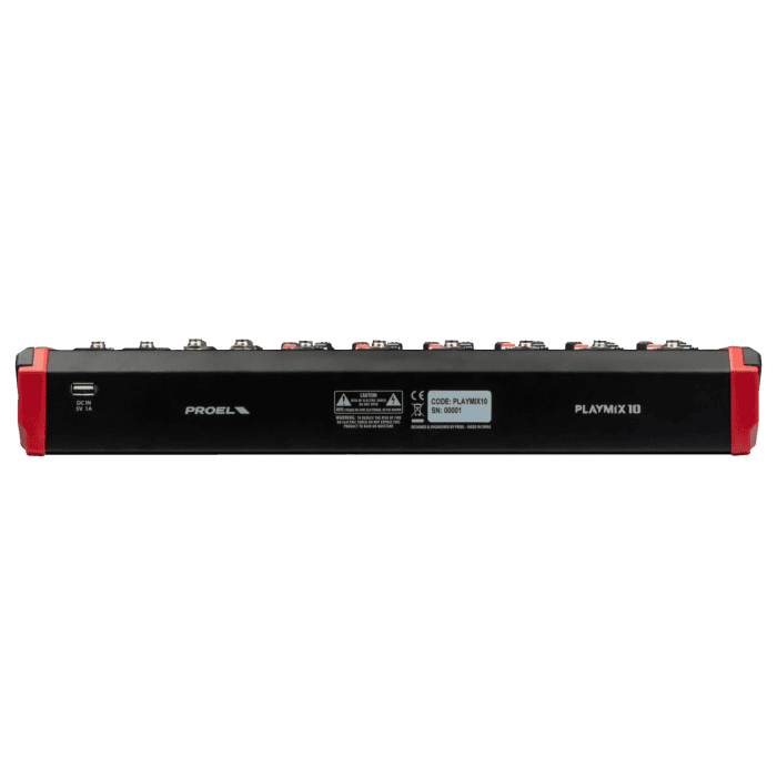 Mixer compatto PROEL PLAYMIX10 a 10 canali con lettore MP3 e Bluetooth 3