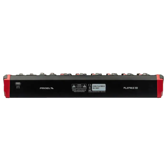 Mixer compatto PROEL PLAYMIX10 a 10 canali con lettore MP3 e Bluetooth 3