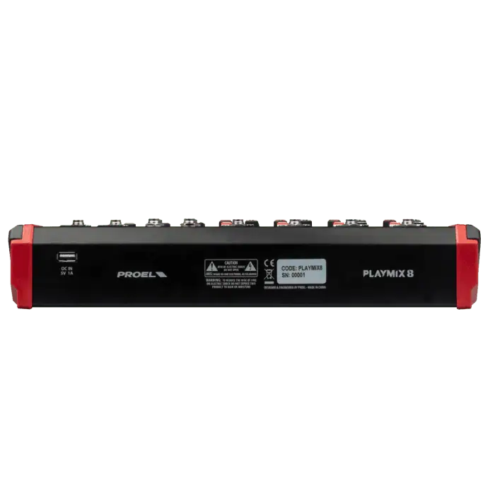 Mixer compatto PROEL PLAYMIX8 a 8 canali con lettore MP3 e Bluetooth 3