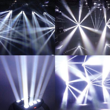 Spider Lamp Spot Light Beam LED RGBW 8x8W NLIGHTING - immagine 2