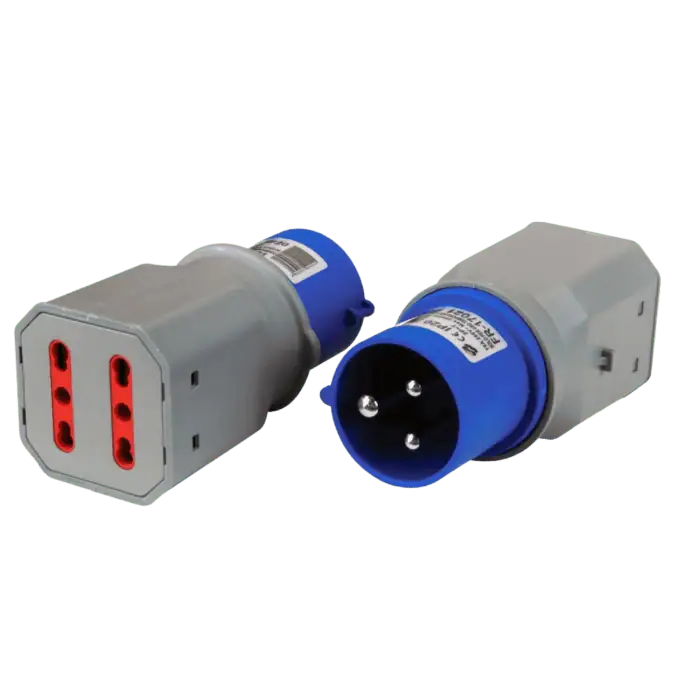 Spina Adattatore FR 17021 A 3P 16A IP20 Per Utilizzo Industriale E Domestico