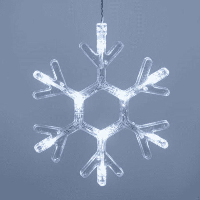 Tenda Luminosa Allungabile Con Fiocchi Di Neve Di Natale A 160 LED Con 8 Giochi Di Luce Per Uso InternoEsterno Luce Bianca 3