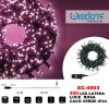 Catena Luminosa di Natale a 300 LED con 8 giochi di Luce per uso Interno/Esterno (Luce Rosa) - immagine 3