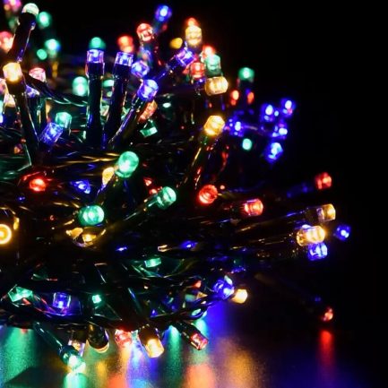 Catena Mantello di Natale a 280 LED con 8 giochi di Luce per uso Interno/Esterno (Luce Multicolore) - immagine 2