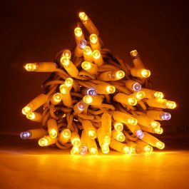 Tenda Luminosa allungabile di Natale a 256 LED con Luci fisse e intermittenti per uso Interno/Esterno (Luce Bianca e Calda)