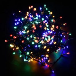 Catena Mantello di Natale a 280 LED con 8 giochi di Luce per uso Interno/Esterno (Luce Multicolore)