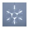 Tenda Luminosa allungabile con Fiocchi di Neve di Natale a 160 LED con 8 giochi di Luce per uso Interno/Esterno (Luce Bianca) - immagine 2