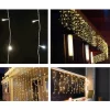 Tenda Luminosa allungabile a 200 MiniLED con Luci fisse e intermittenti per uso Interno/Esterno Luce Bianca e Calda