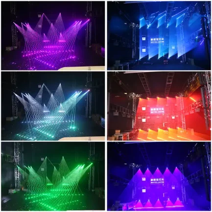 Proiettore Laser 10W RGB Show System Laser ad alto impatto scenografico per uso interno - immagine 7
