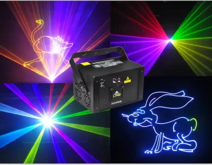 Proiettore Laser 10W RGB Show System Laser ad alto impatto scenografico per uso interno - immagine 5