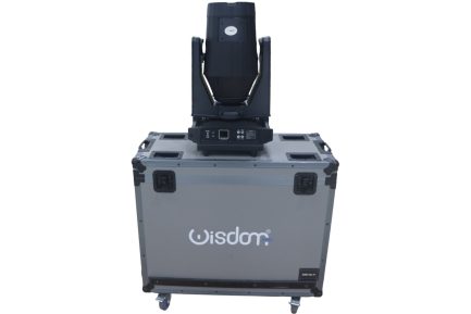 Coppia Teste Mobili Racer BSW 380W IP66 Waterproof Beam Spot Wash 3in1 con FlightCase WISDOM - immagine 3