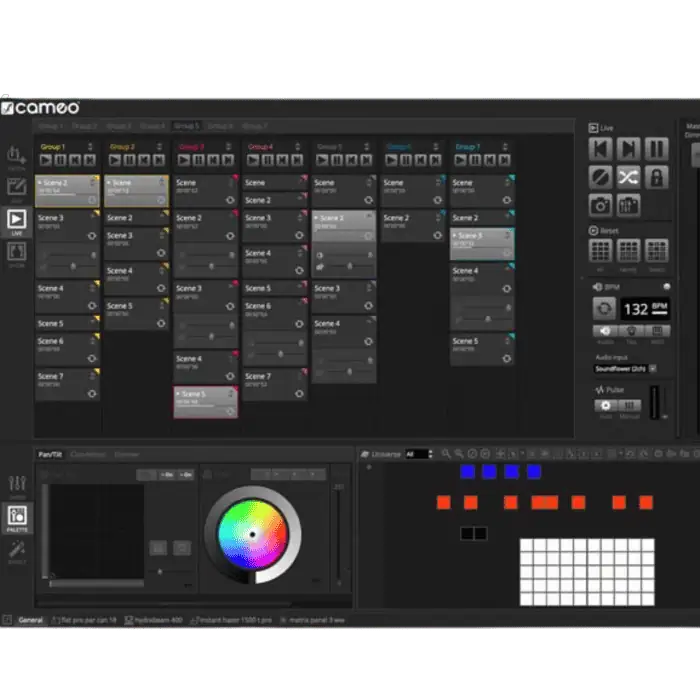 Interfaccia Software Cameo Light DVC CUE DMX Con 2048 Canali Per Computer 4