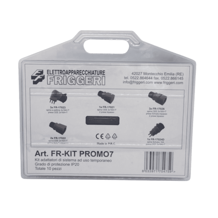 Kit Valigetta Adattatori Di Sistema Di 10pz Per Uso Temporaneo Con Grado Di Protezione IP20 2