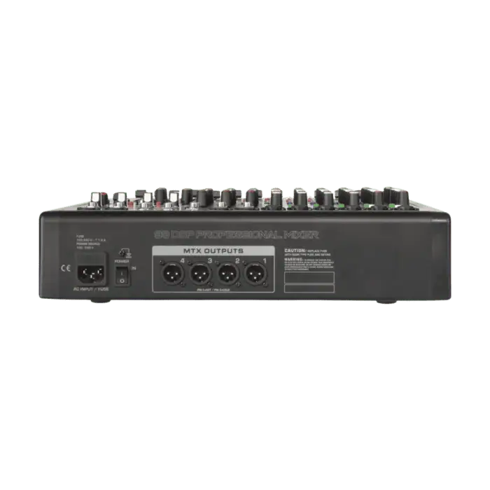 Mixer Audio ZZIPP ZZMXPRO12 A 12 Canali Per DJ Con Multieffetto DSP E Bluetooth 4