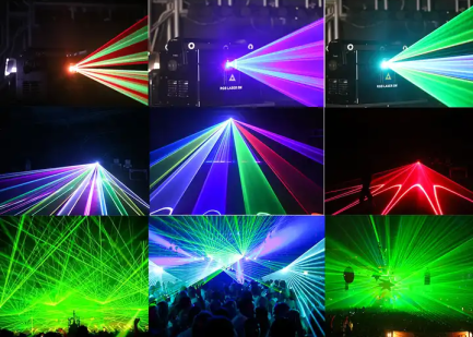 Proiettore Laser 10W RGB Show System Laser ad alto impatto scenografico per uso interno - immagine 6