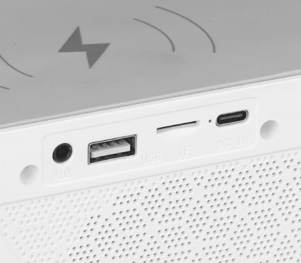 Lampada Da Tavolo LED RGB Con Ricarica Smartphone Wireless Speaker Bluetooth System - immagine 5
