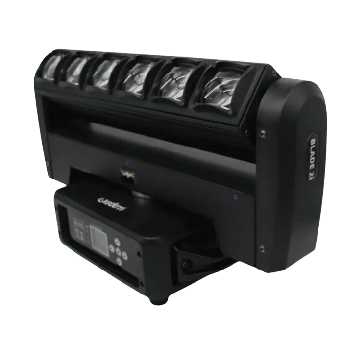 4 Barre LED Blade 2i 6x40W RGBW 4in1 con fascio Beam PixelStrobo Flightcase WISDOM Top Line Pro 1
