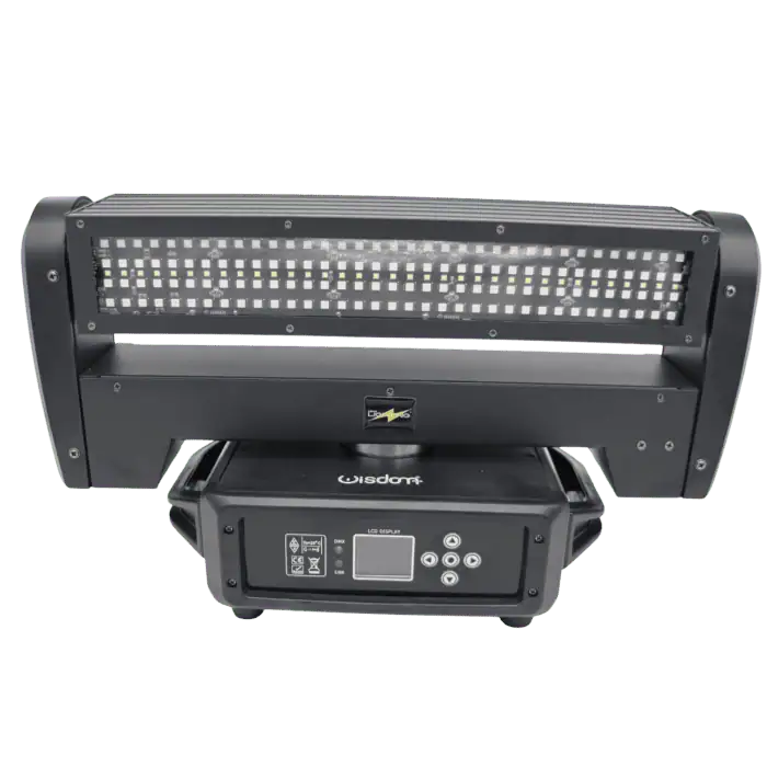 4 Barre LED Blade 2i 6x40W RGBW 4in1 con fascio Beam PixelStrobo Flightcase WISDOM Top Line Pro 3