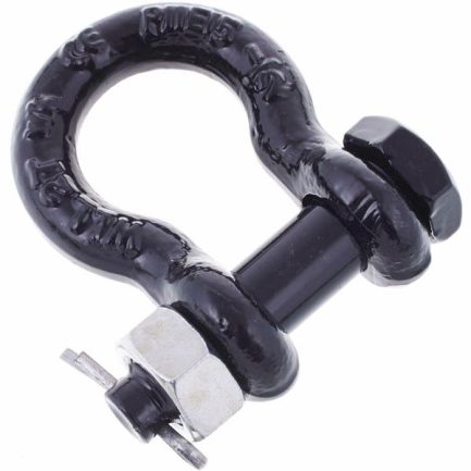 Grillo Anello ad Omega Shackle HC2 Black in Acciaio zincato 2,0 ton per sollevamento Oggetti Pesanti - immagine 2