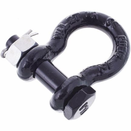 Grillo Anello ad Omega Shackle HC2 Black in Acciaio zincato 2,0 ton per sollevamento Oggetti Pesanti - immagine 3