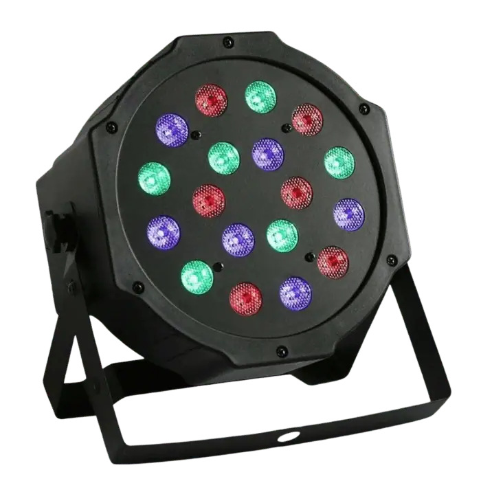 Par LED RGB 18X3W Light 18 LED Colorful 2