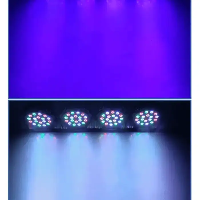 Par LED RGB 18X3W Light 18 LED Colorful 4