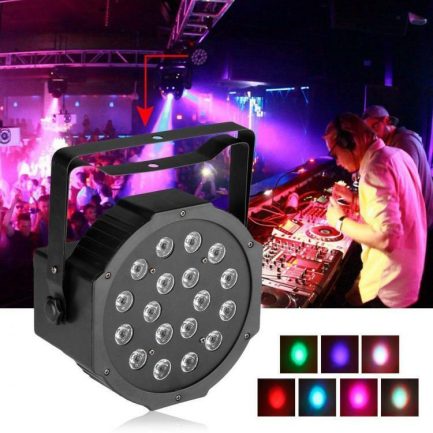 Par LED RGB 18X3W Light 18 LED Colorful - immagine 3