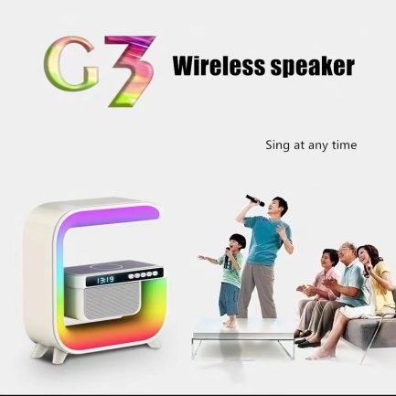 Lampada LED RGB Forma Cubo con ricarica wirelless bluetooth Speaker radio batteria lunga durata - immagine 7