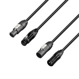 Cavo ibrido Adam Hall 5 STARHTCOND0150 Powercon/XLR DMX combinati Alimentazione e Segnale da 1,5mt