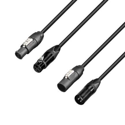 Cavo ibrido Adam Hall 5 STARHTCOND0150 Powercon/XLR DMX combinati Alimentazione e Segnale da 1,5mt