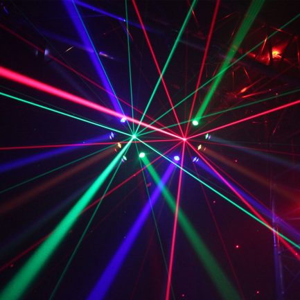 Mini Testa Mobile Pattern RGBW+Cob Warm light Space Laser NLIGHTING - immagine 5